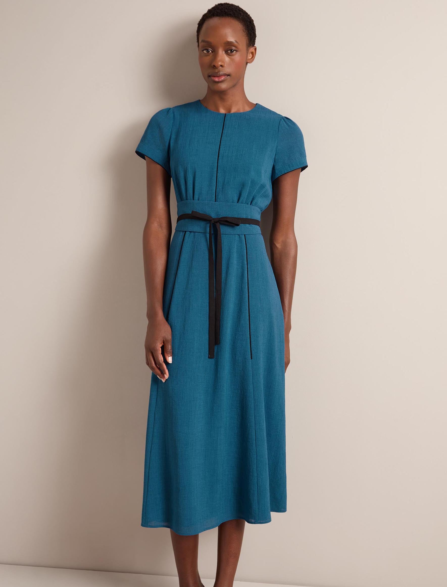 Rosie Techni Voile Maxi Dress - Azure Blue - Image 10